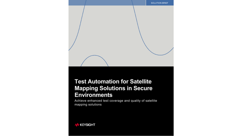 Test Automation for Satellite Mapping Solutions in Secure Environments
